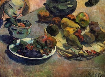 Fruits Post Impressionnisme Paul Gauguin nature morte impressionniste Peinture à l'huile
